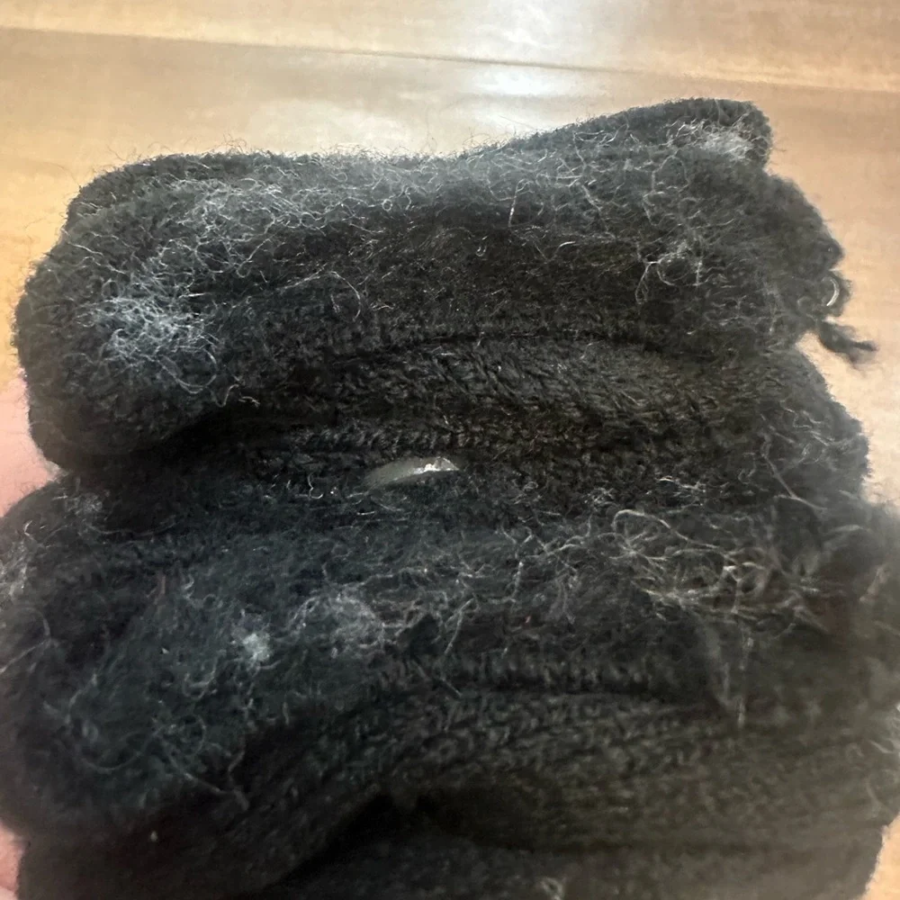 Boys' Heavy Thermal Socks - Black and Gray